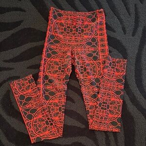 Alexander McQueen Black and Red leggings